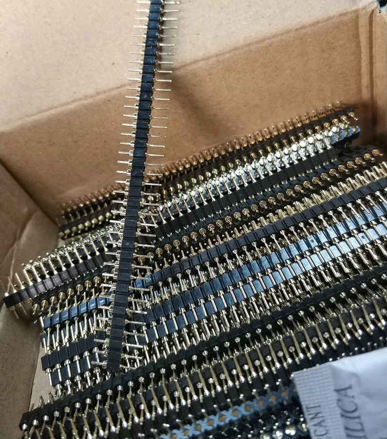 E-SIMPO 10 Stück Pin Header Stecker 1x40p 2,54mm Gold beschichtet für Arduino und Breadboard - Bild 3