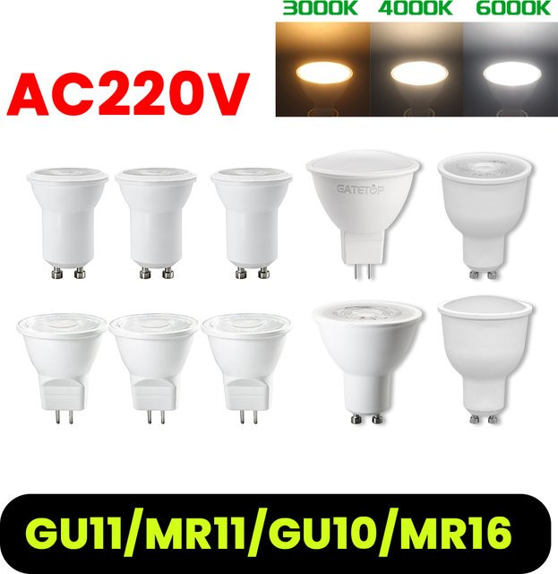 8er-Pack LED-Strahlerlampen GU4 mit Reflektor in Weiß, passend für AC220V-240V, als energieeffizienter Ersatz für Halogenlicht - Bild 1