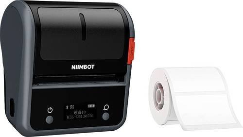 NIIMBOT B3S_P Tragbarer Thermodirekt-Etikettendrucker mit Bluetooth, Grau, max. Etikettenbreite: 75 mm, 203 x 203 dpi - Bild 1
