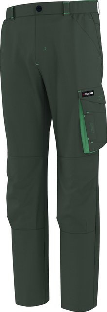 PARKSIDE Herren Arbeitsbundhose aus Poly-Cotton in Grün und Schwarz mit Kniepolstertaschen, Größe 56 - Bild 1