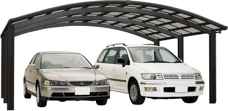Ximax Alu Doppelcarport Portoforte Typ 110 Schwarz B/T: 542,3 x 495,4 cm - Bild 3
