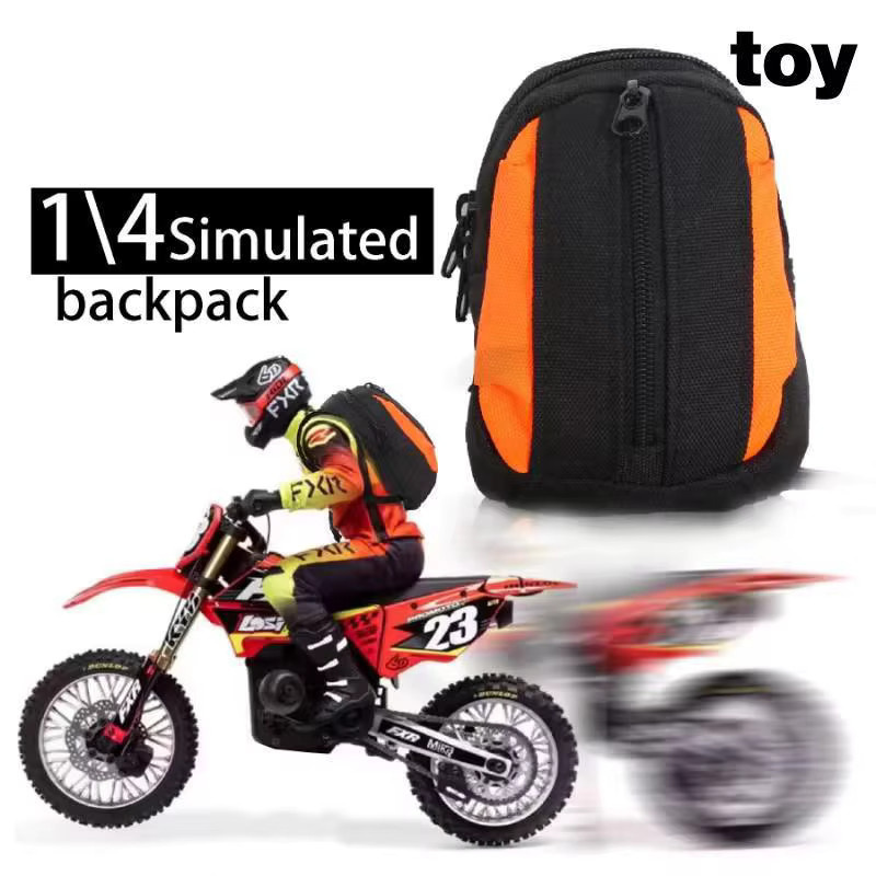TOPRC Simulation Rucksack Lagerung Tasche Gepäck Tasche Handtasche, LOSI 1/4 Promoto-MX Motorrad Upgrade Teile Zubehör - Bild 3