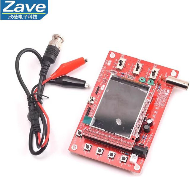 ZAVE STM32 Digitales Oszilloskop DIY-Kit für Elektronik-Training und Unterricht in Rot - Bild 1