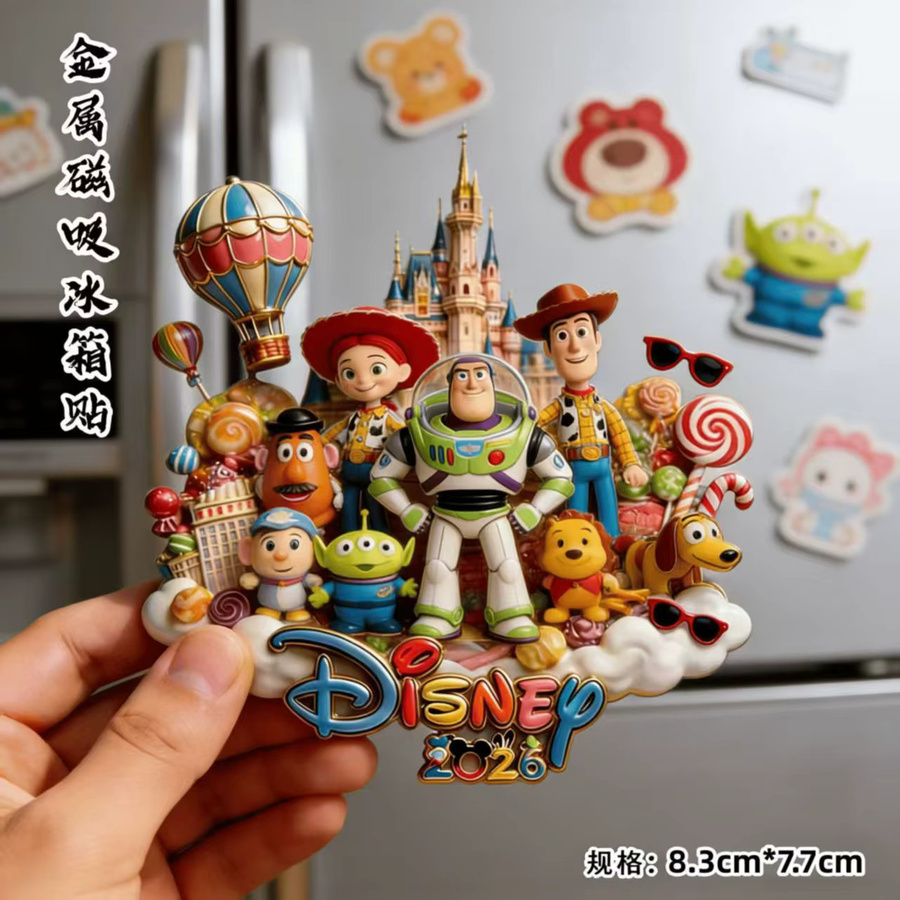 Disney Kühlschrankmagnete, Metall, Multicolour - Bild 1