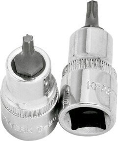 Kraftwerk 1/2 Zoll TX-Bit-Stecknuss T55 aus Chrom-Vanadium in Silber - Bild 1