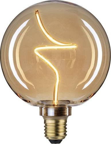 Paulmann LED E27 Globeform Leuchtmittel Bernstein, 4W, dimmbar, Glas, Durchmesser: 12,5 cm, Höhe: 16,4 cm - Bild 1