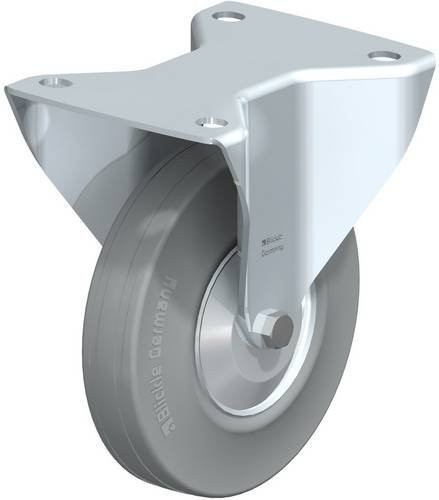 Blickle Bockrolle B-RD 140R-VLI-FA in Grau aus Stahl mit 140 mm Rad-Durchmesser und 175 kg Tragfähigkeit - Bild 1