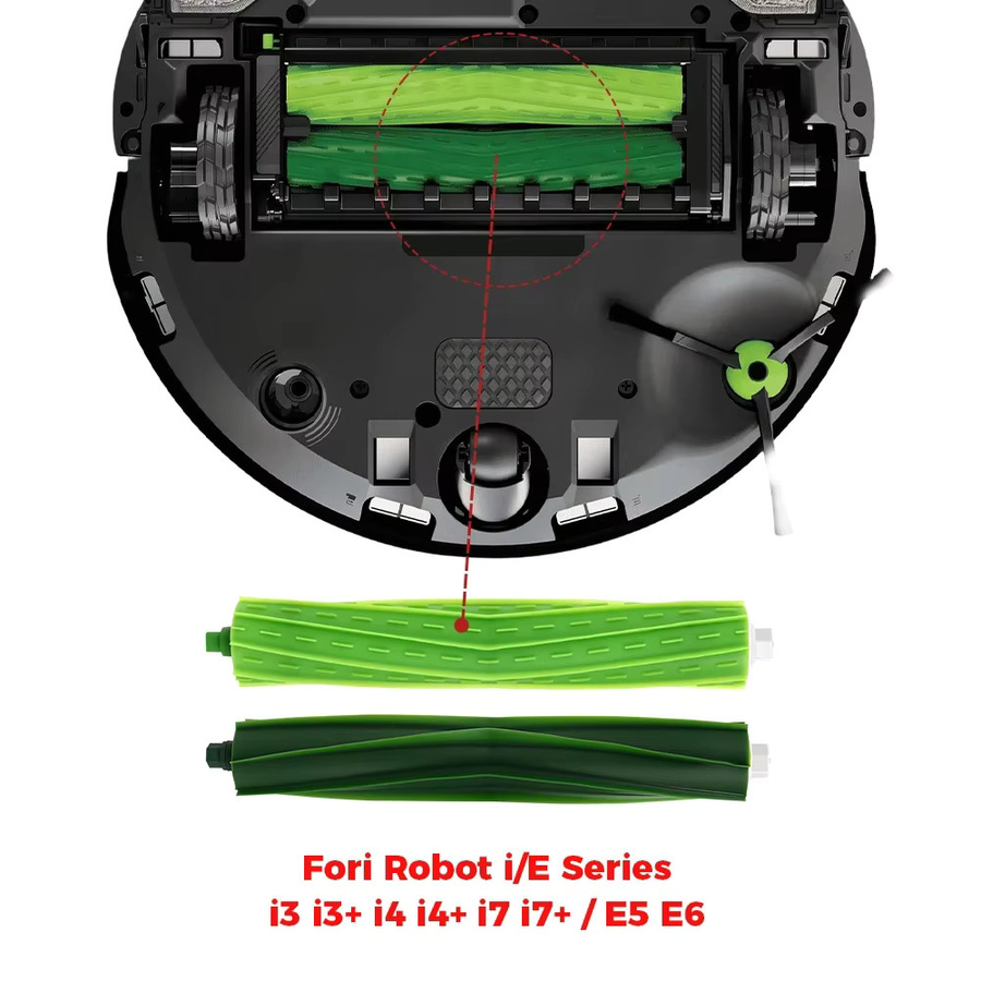 iRobot Ersatzbürsten für Roomba Roboterstaubsauger i3, i4, i6, i7, i8, E5, E6, E7, J7 Serie in Grün - Bild 5