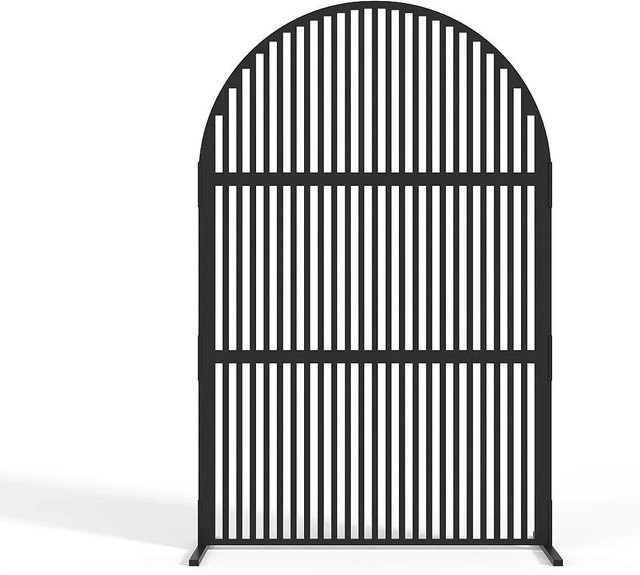 Tarrion Zaun und Palisade aus Metall in Schwarz, Höhe: 117 cm - Bild 1