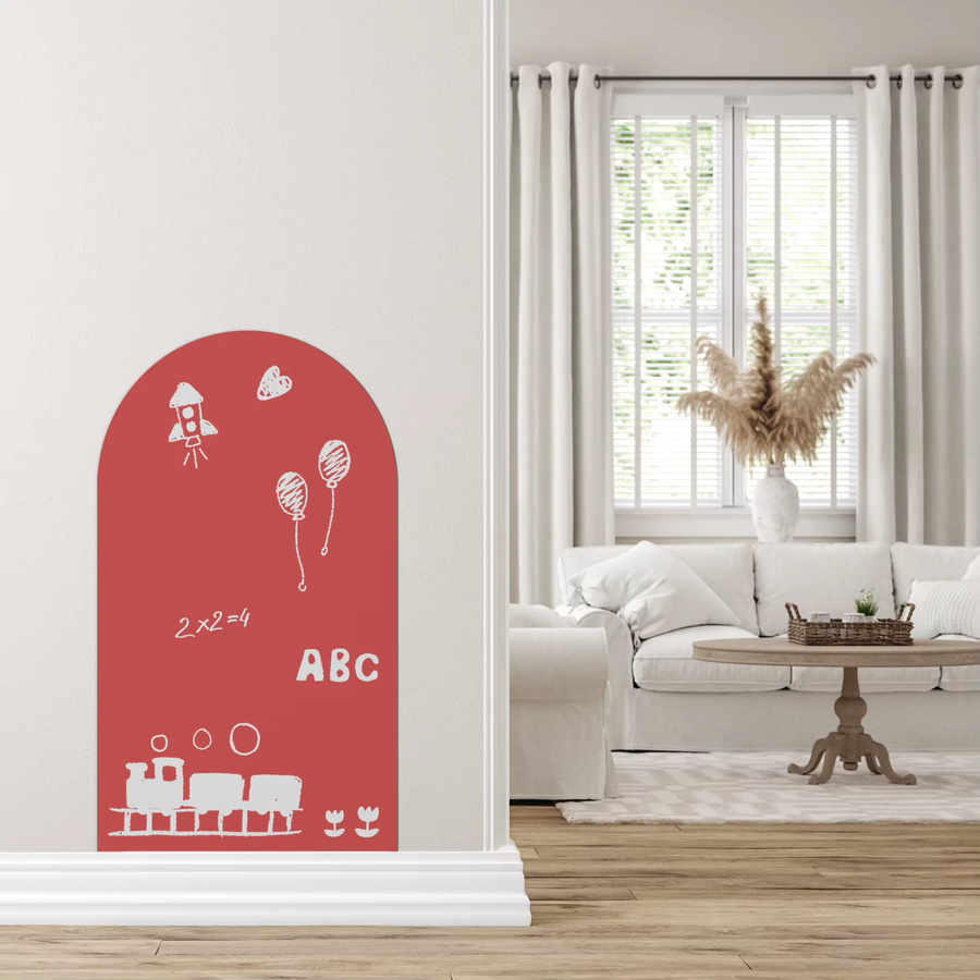 Selbstklebender Magnet aus Metall in Rot für Kinder-Graffiti-Malerei - Bild 2