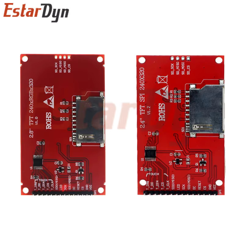 Estardyn Smart Display Screen mit Touch-Display und Drive IC ILI9341 oder ST7789 für 1,8 Zoll, 2,4 Zoll oder 2,8 Zoll TFT - Bild 2