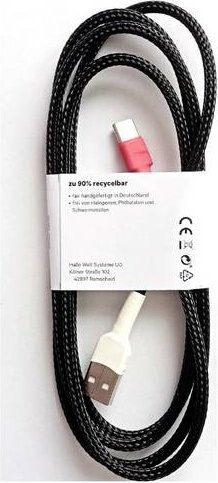 Volla USB-C Kabel 1,5 m in Schwarz, Weiß oder Rot - Bild 1