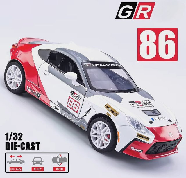 MAKEDA GR86 AE86 Sportwagen Modell, Maßstab 1:32, Metalldruckguss - Bild 1