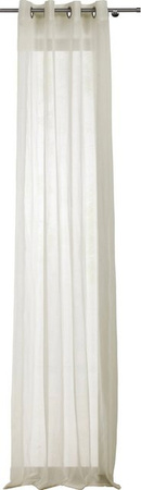 Mydeco Ösenschal Pure in Ecru, halbtransparent, B: 135 cm x H: 300 cm