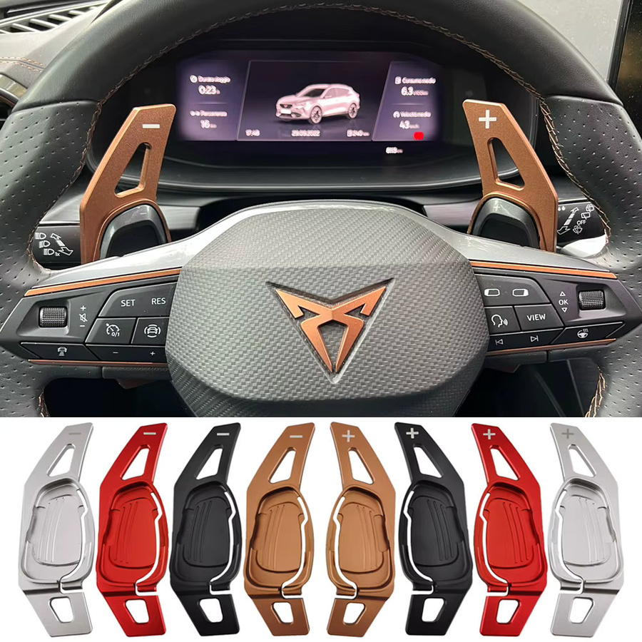 Beinuli Lenkradschaltpaddel Verlängerung für Cupra Ateca Formentor VZ5 Leon 2021-2025 in Bronze - Bild 2
