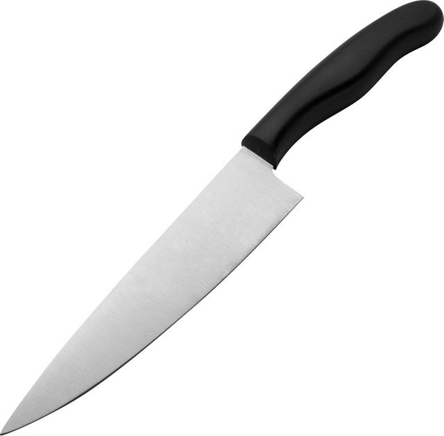 Nirosta Kochmesser Fit Chef Knife aus Edelstahl in Schwarz mit 18 cm Klinge - Bild 1