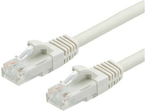 Value RJ45 Patchkabel CAT 6 U/UTP Ethernet LAN Grau, Länge: 2,00 m - Bild 1