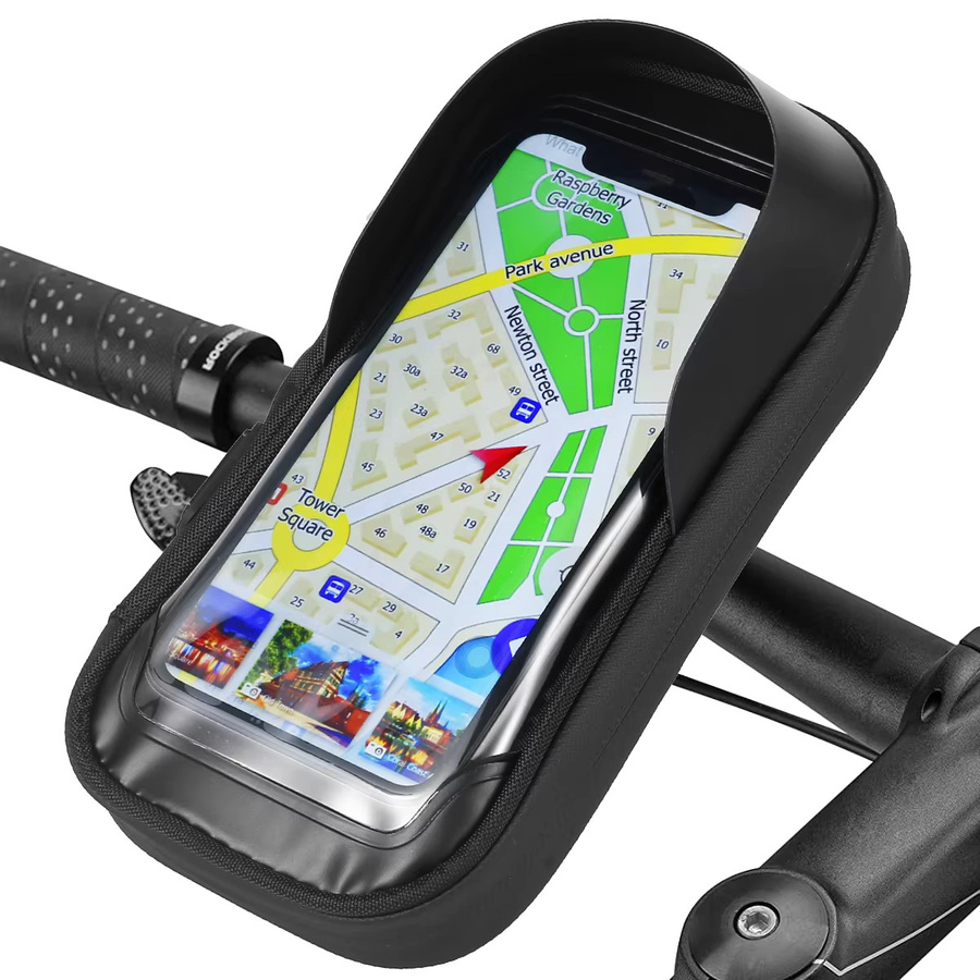 Wasserdichter Fahrrad-Telefonhalter für iPhone und Motorrad, 360 Grad drehbarer Handy-Hüllenrahmen in Schwarz - Bild 7