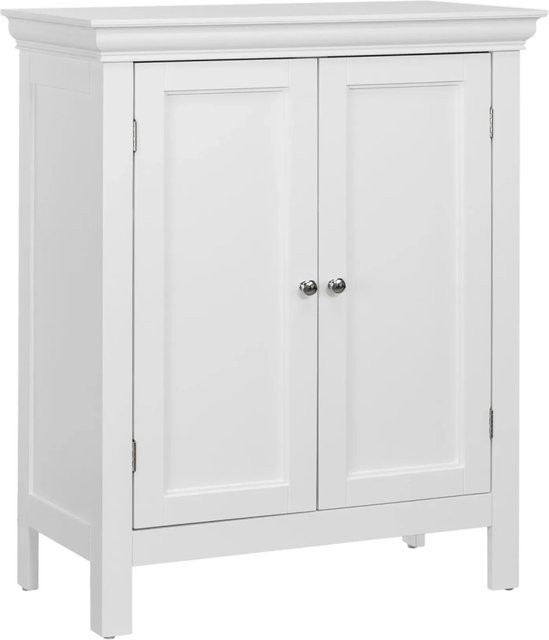 Teamson Home Stratford Badezimmerschrank mit Regalen und Türen in Weiß - Bild 1