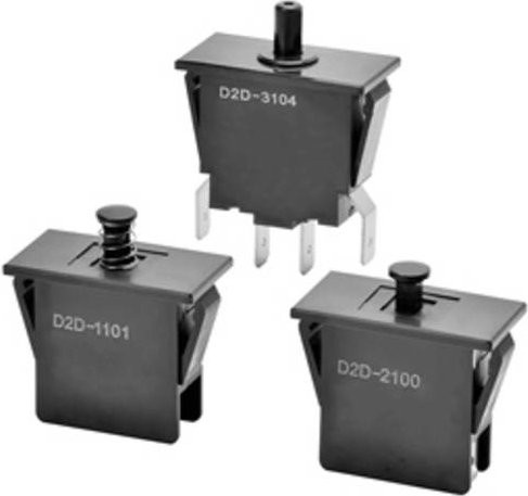 Omron D2D-1000 Türschalter tastend 250 V/AC 16A in Beige oder Schwarz - Bild 1