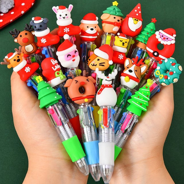 Ataozhekou Mini Kugelschreiber Elch Design als Weihnachts Geschenk für Kinder in Mehrfarbig - Bild 1
