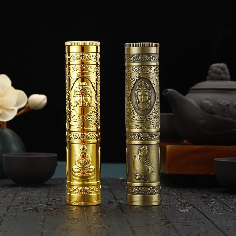 Yiran Furniture Retro-Buddha-Räuchergefäß aus Zinklegierung mit Relief-Handwerk und Drachen-Design - Bild 2
