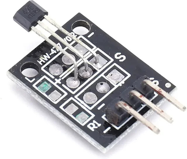 VAKIND KY-003 Magnetschalter-Sensormodul A3144 Hall-Effekt-Magnetsensor in Schwarz für Arduino - Bild 1