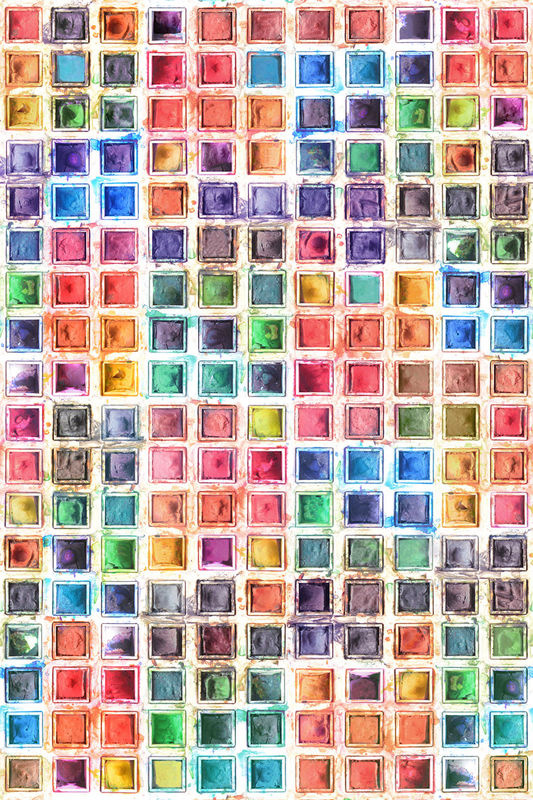 Rebel Walls Mural Rainbow Palette Wandtattoo mit geometrischem Design in Mehrfarbig - Bild 3