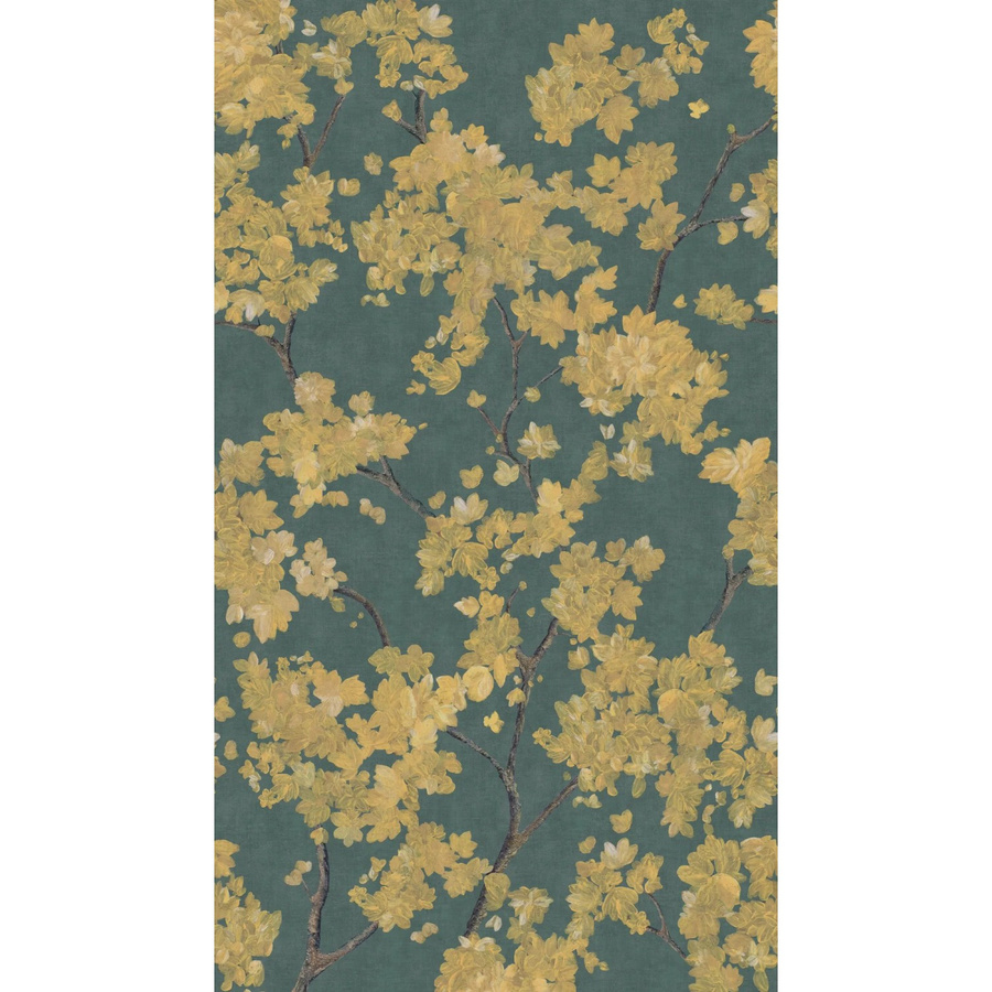 A.S. Création Fototapete Blüten Floral Blau-Gelb B: 159 cm, H: 280 cm - Bild 2