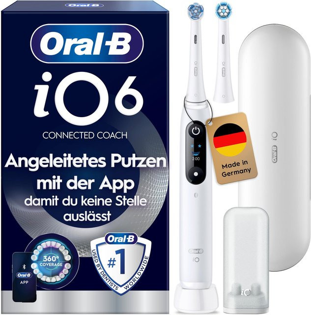 Oral-B iO Series 6 Elektrische Zahnbürste, Weiß - Bild 2