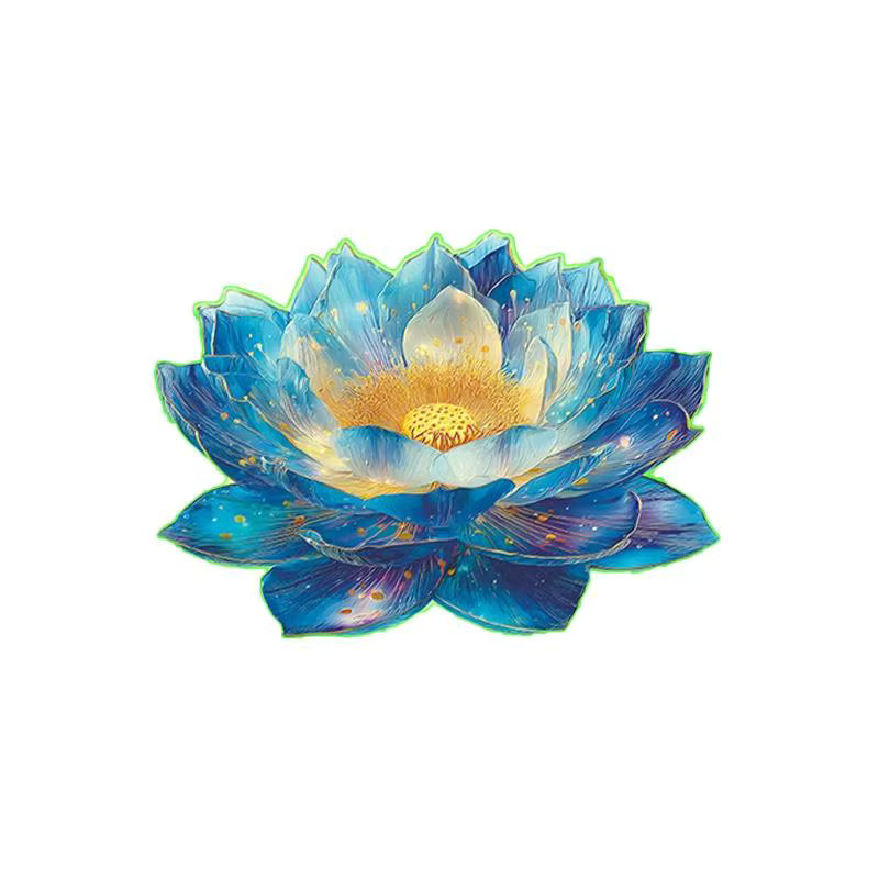 ZYAA-1 Selbstklebende Leuchtende Blumen Wandaufkleber aus PVC in Mehrfarbig für Heimdekoration und Auto - Bild 5