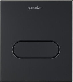 Duravit Betätigungsplatte DuraSystem in Schwarz Matt für Uri A1, B/H: 13,1 x 15 cm - Bild 1