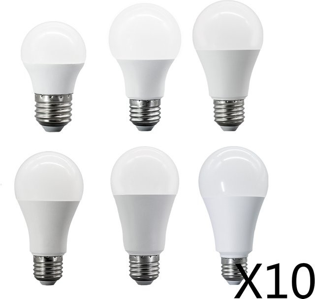 10er-Pack Gatetop LED-Lampen E27 in Weiß, Cool White, flimmerfrei für Innenräume - Bild 1
