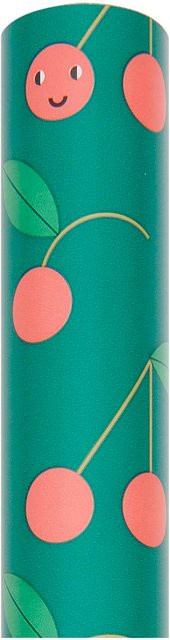 Rico Design Paper Poetry Geschenkpapier Kirschen, Multicolor, B: 70 cm, L: 200 cm - Bild 1