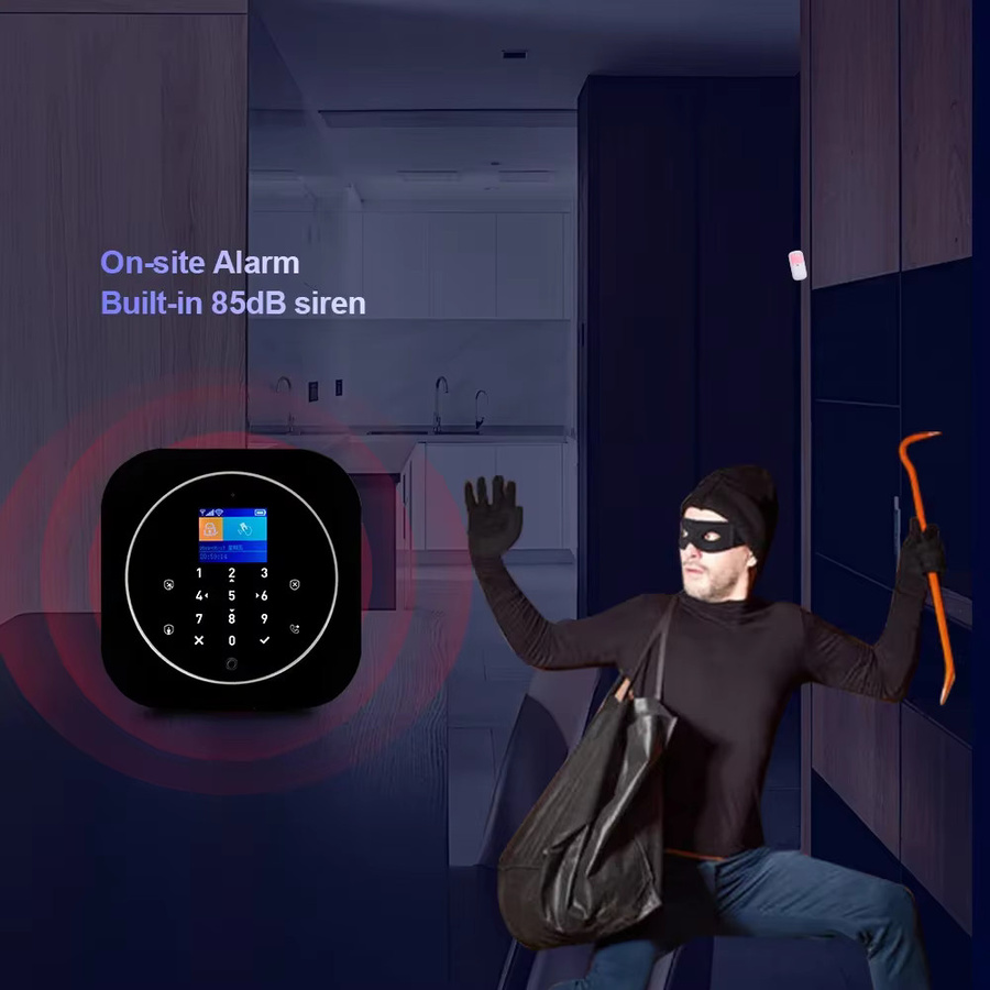 KERUI Tuya Smart Home Alarm System Kit G12 WiFi 2G GSM Sicherheitssystem mit Türsensor, Bewegungssensor und Smart Life Fernbedienung - Bild 3