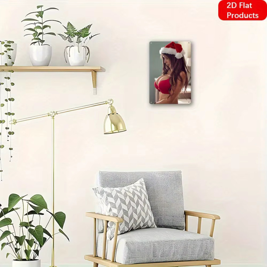 CIFBUY Sweet Beauty Metall-Wandkunst, moderne abstrakte Eisendekoration in Mehrfarbig, B: 20,3 cm, H: 30,5 cm - Bild 4