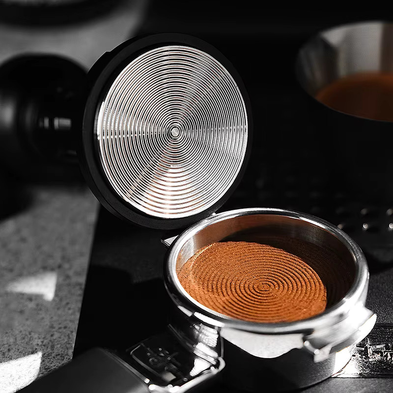 MHW-3BOMBER Federbelasteter Espresso Tamper aus Edelstahl für 51mm 53mm 58mm, Grau - Bild 3