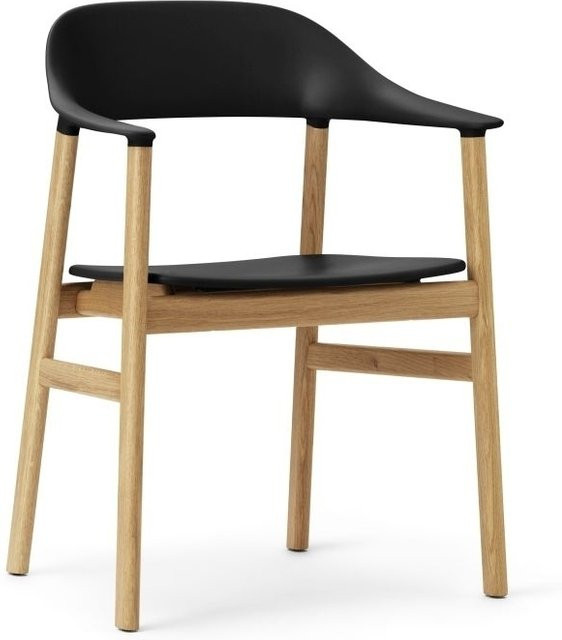 Normann Copenhagen Herit Armlehnstuhl in Schwarz aus Kunststoff und Schaumstoff - Bild 1