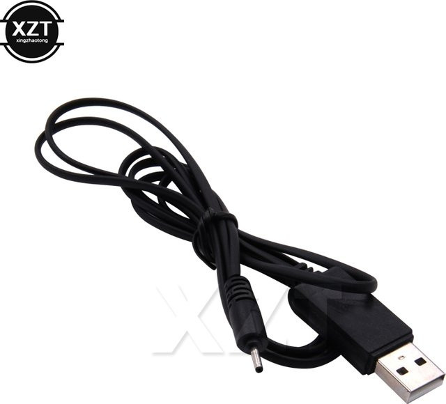 Nokia USB-Ladekabel-Adapterkabel CA-100C in Schwarz für Nokia N8 N78 N96 N95 5800 X6 100 106 mit 2 mm Anschluss - Bild 1