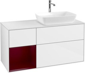 V&B Waschtischunterschrank Finion in Weiß lackiert, Breite: 120 cm, Tiefe: 50,1 cm, Höhe: 50,1 cm - Bild 1
