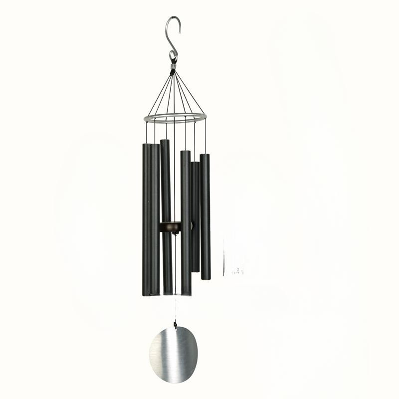 Yiran Furniture Metallrohr Windspiel Matt als Gartendekoration in Schwarz, Silber, Gold oder Grün - Bild 1