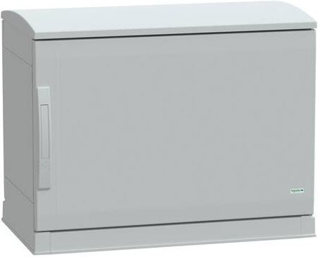 Schneider Electric Polyestergehäuse Bodenstehend in Grau mit offenem Sockel und Abdeckung B: 500 cm, T: 750 cm, H: 420 cm IP44 - Bild 1