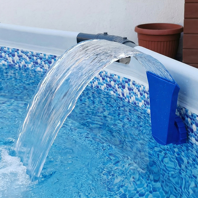 Pool-Wasserfall-Düse aus Kunststoff für Aufstellpools, Weiß - Bild 1
