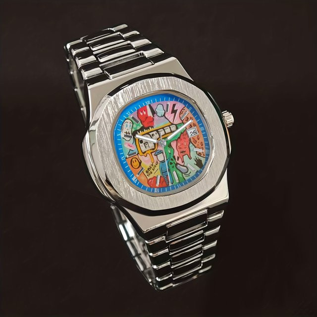 STARPERISH Armbanduhr Quarz, Edelstahl, Blau, Herren - Bild 1