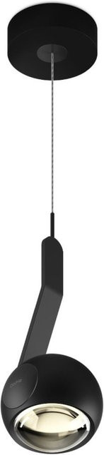Occhio io 3d sospeso up LED-Pendelleuchte in Schwarz matt mit dimmbarer warmweißer Lichtquelle (2700K) und variabler Aufhängung von 50 bis 200 cm - Bild 1