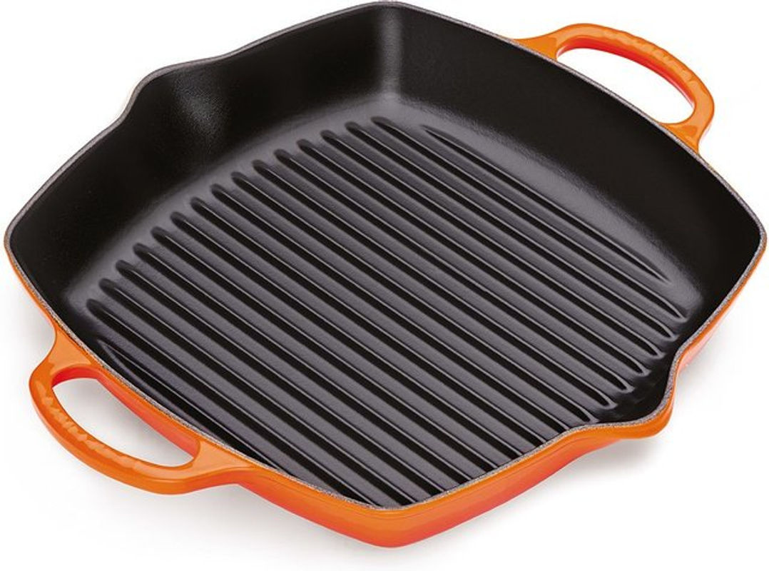 Le Creuset Grillpfanne Signature aus emailliertem Gusseisen, Orange, B/T: 30 x 30 cm - Bild 2