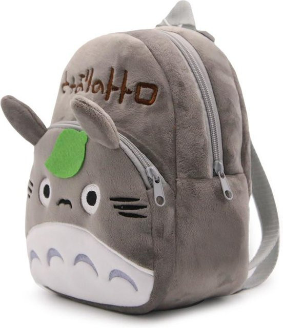 HAPPY MONKEY Totoro Plüsch Rucksack, Grau, ab 2 Jahre - Bild 1