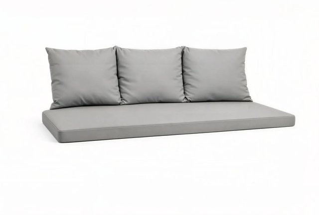Setgarden Mix Bench Kissen Grau, Bankauflage für 3-Sitzer Bänke, B/T/H: 160 x 60 x 7 cm und 50 x 56 x 4 cm - Bild 1
