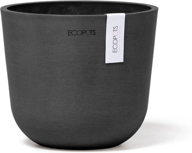 Ecopots Pflanztopf Oslo Mini Dunkelgrau in skandinavischem Design, B/T/H: 16 x 14 x 14 cm - Bild 1