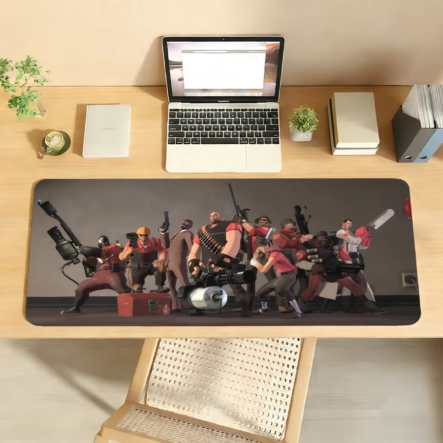 T-Team F-Fortress 2 Mauspad in Multicolour, rutschfeste Gamer-Schreibtischunterlage für Laptop und Büro - Bild 3